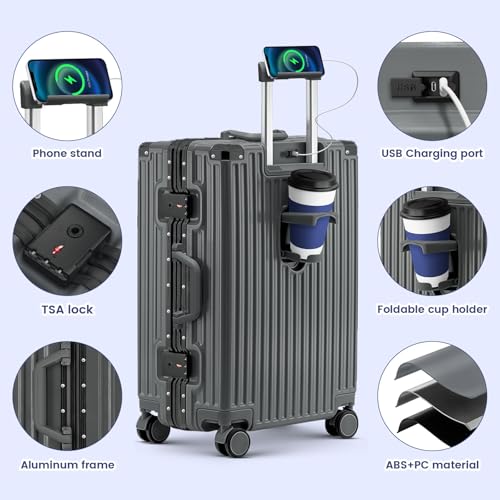 Faqy Z 24 Inch USB Charging Luggage