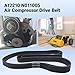 2-Pack N011005 A12210 Air Compressor Drive Belt - Compatible with D-eWalt D55146, D55167, D55168, Craftsman 919-16755, 919-16760, Bo-stitch CAP1615-OF - Direct Replacement Belt for Air Compressors