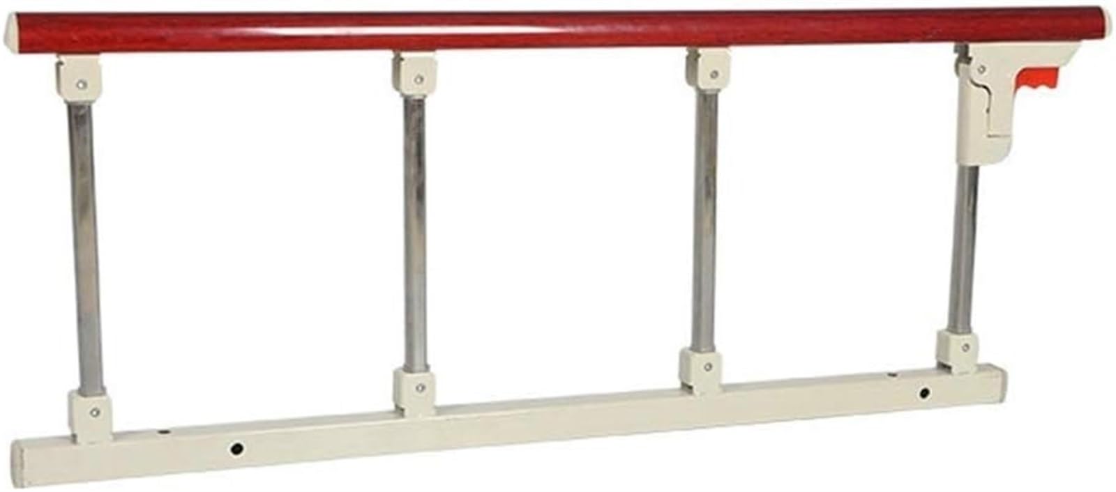 Protector de riel de cama, protector lateral de seguridad plegable para ancianos, barandilla de cama de metal con mango de asistencia, barandilla de cama para seguridad y apoyo