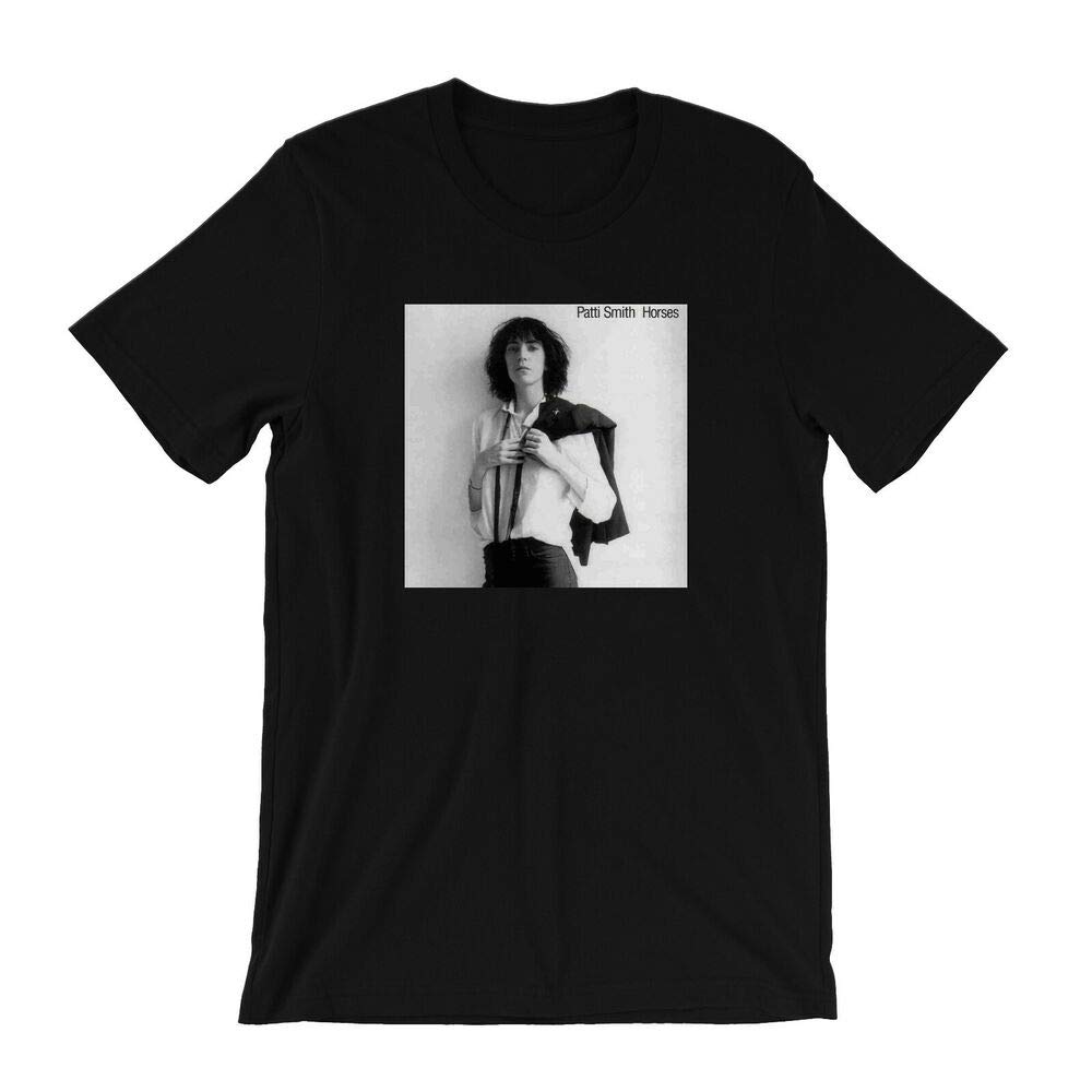 Patti Smith Horses T-Shirt - Because The Night New York City Punk Rock Poet Black
