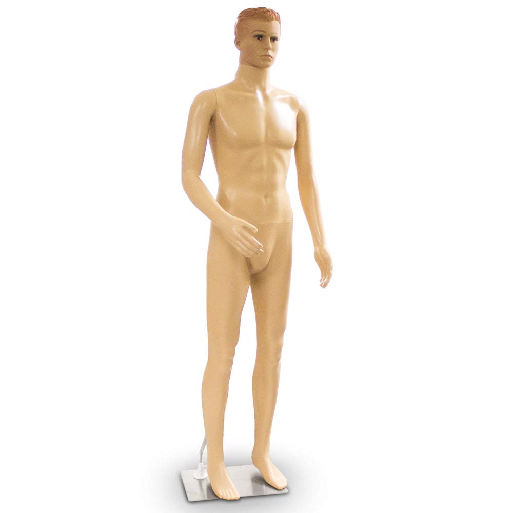 Schaufensterpuppe Männlich Schaufensterfigur Mannequin Schneiderpuppe 360° beweglich 187cm