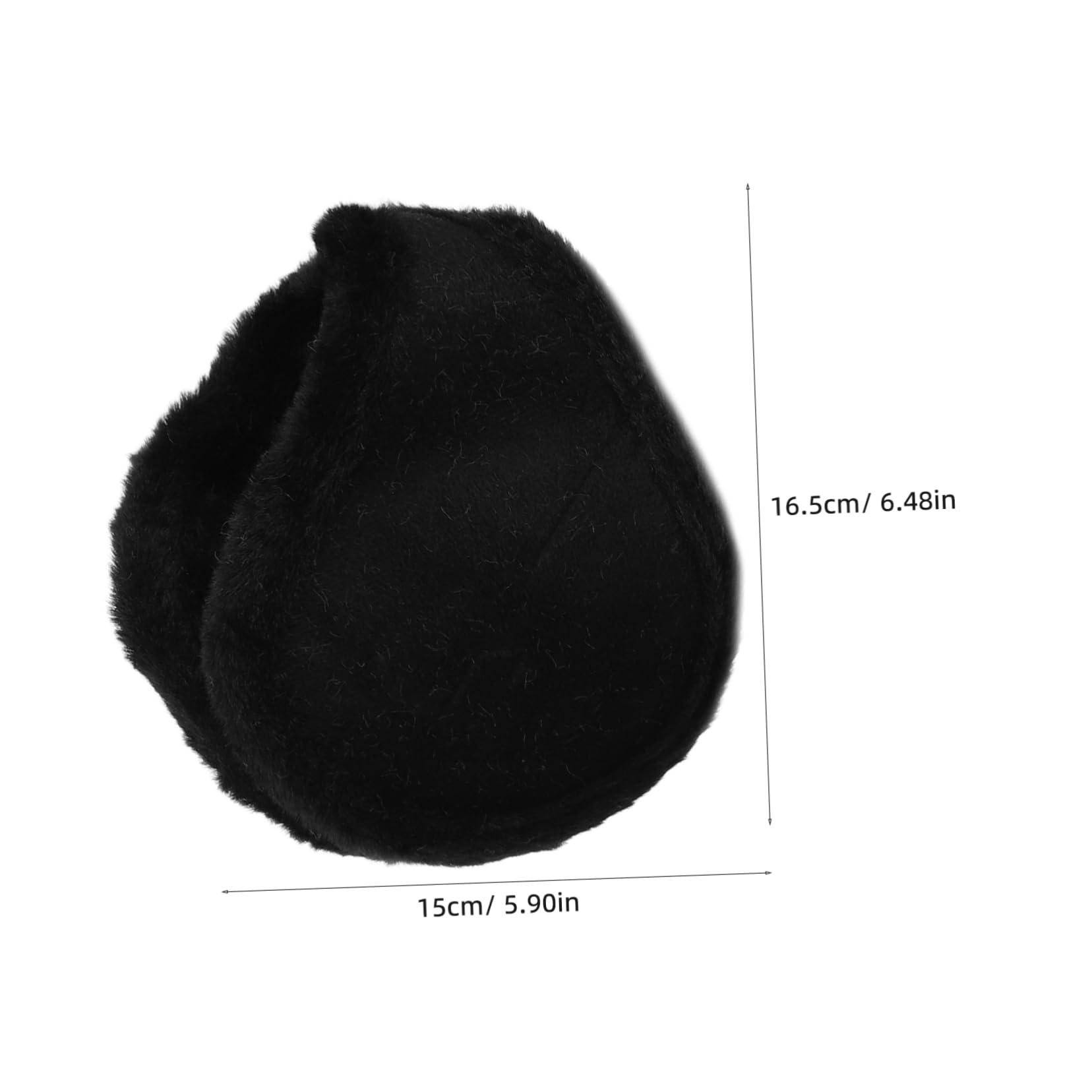 WOFASHPURET 2 Pcs Winter Earmuffs for Men Fleece Ear Warmers Heating Ear Covers behind Head Ear for Cold Weather