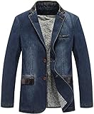 Chaqueta Suelta De Algodón De Mezclilla Clásica Informal Para Hombre Chaqueta Culotte De Vaquero De Mezclilla Retro Jean Para Hombre