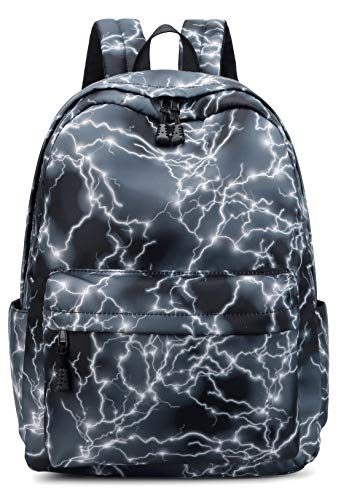 Boys Backpack, Backpack for Boys Middle School Bookbag Lightning Travel Rucksack for Teenager Boys (Black)