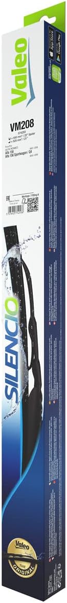 Valeo Silencio Wiper Blade VM208 574253 Front Length: 550mm/525mm Set of 2 Wiper Blades (for Left and Right Hand Drive Vehicles)