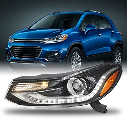 AKKON - Fit 2017 2018 2019 2020 2021 2022 Chevy Trax Projector Headlight w/LED DRL [Factory Style] Headlamps Driver Side