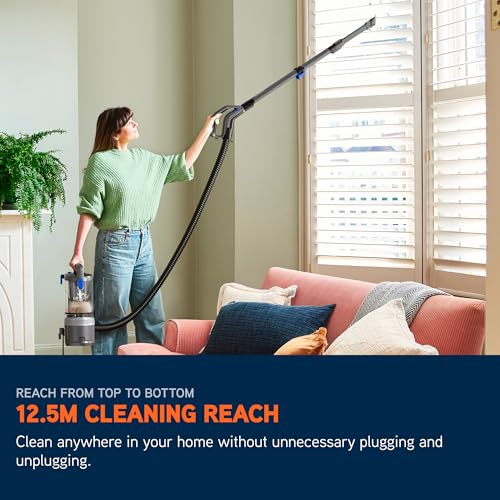 Vax CDUP-LOXP, Upright Vacuum Cleaner, Graphite/Blue, 600 W, 2 liters