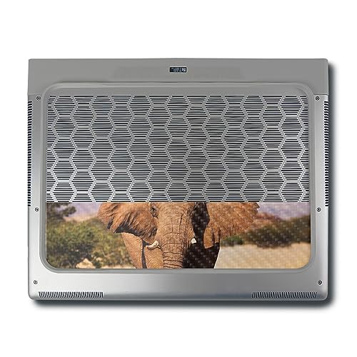 Image of MightySkins Carbon Fiber Skin Compatible with Alienware X16 R1 (2023) Full Wrap Kit - Elephant | Protective, Durable Textured Carbon Fiber Finish | Easy to Apply & Change Styles | Made in The USA