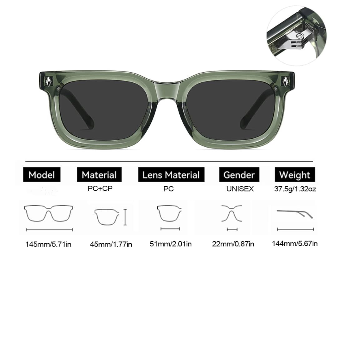 Gafas de sol estilo punk vintage conduciendo