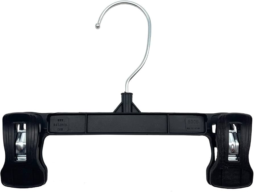 Amazon.com: NAHANCO Plastic Skirt/Pant Hangers with Pinch Grips