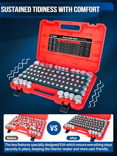 160 PC JIC and ORFS Master Industrial Hydraulic Cap and Plug Hose Tube and Pipe Fitting Kit Cap and Plug Kit Precision Threading in ORFS and 37° Dash Sizes 4 6 8 10 12 16