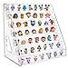 Clear Display Shelf for Funko Bitty Pop! Mini Collectible Toys Display Shelf Compactable with Doorables-7 Layers