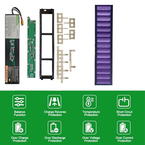 Miniatura 4 de Hssytzoul 36v 48v Batería Bicicleta Eléctrica Batería Para Scooter Eléctrico 12.5ah Función De Protección Bms Integrada E-Bike Scooter Eléctrico Li-Ion Batería,36v,12.5ah