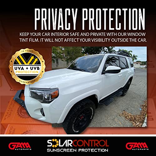 Carbon Window Tint 15% VLT 20" x 100FT Roll - Automotive Car Window Film, Heat & UV Rejection, Matte Black Non Reflective, Fade Resistant 2 Ply, Universal Fit Car Truck SUV - SOLARCONTROL by GAMA AUTOPARTS - Used condition - Image 8
