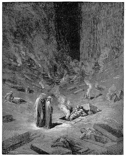Cuadro Gustave Dore Hell the City of Dis lienzo decoración hogar pintura famosa 60x90