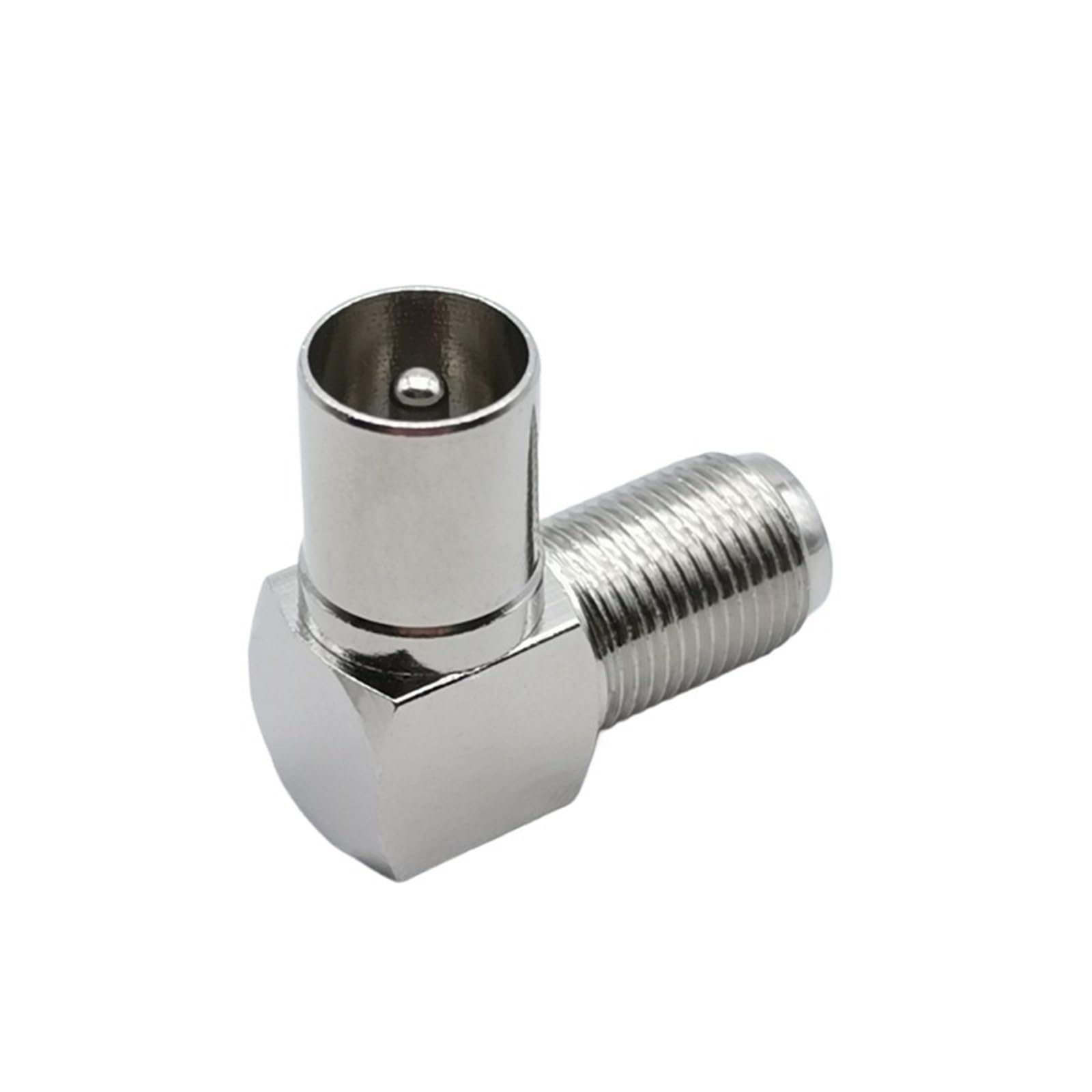 Connecteur de câble à angle droit de 90 degrés, 1 pièce, antenne TV RF Coaxial F femelle vers prise TV mâle vers femelle