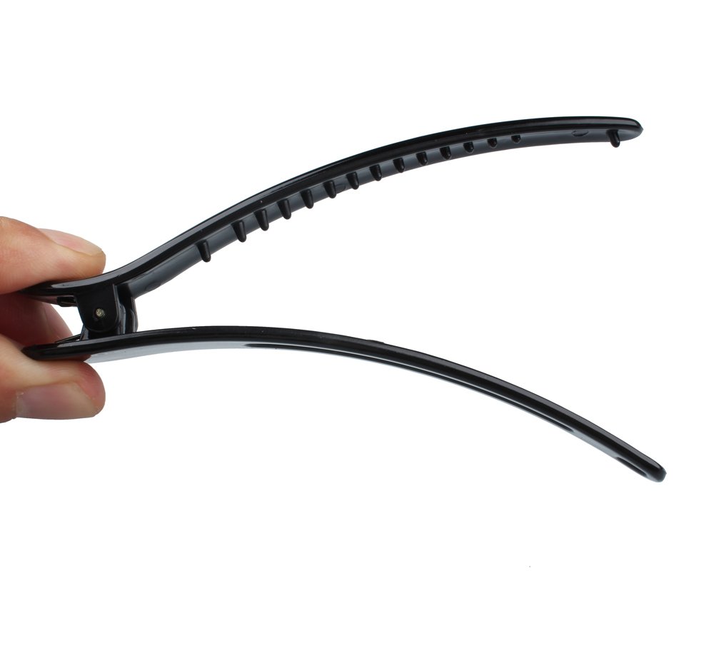 12 PCS Large Hair Clips - 11.5 CM Beak Duckbill Teeth Bows Hair Clips