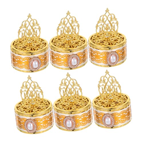 LOLIPPYY 6piezas Contenedor Para Guardar Cajas Para Cumpleaños Diseño De Encaje Para Fiestas