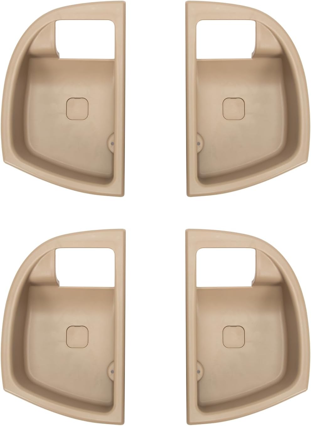 4PCS Inside Interior Door Handle Trim Cover Panel Beige Fit for Hyundai Santa Fe 2007-2012 Front Rear Driver Passenger Side