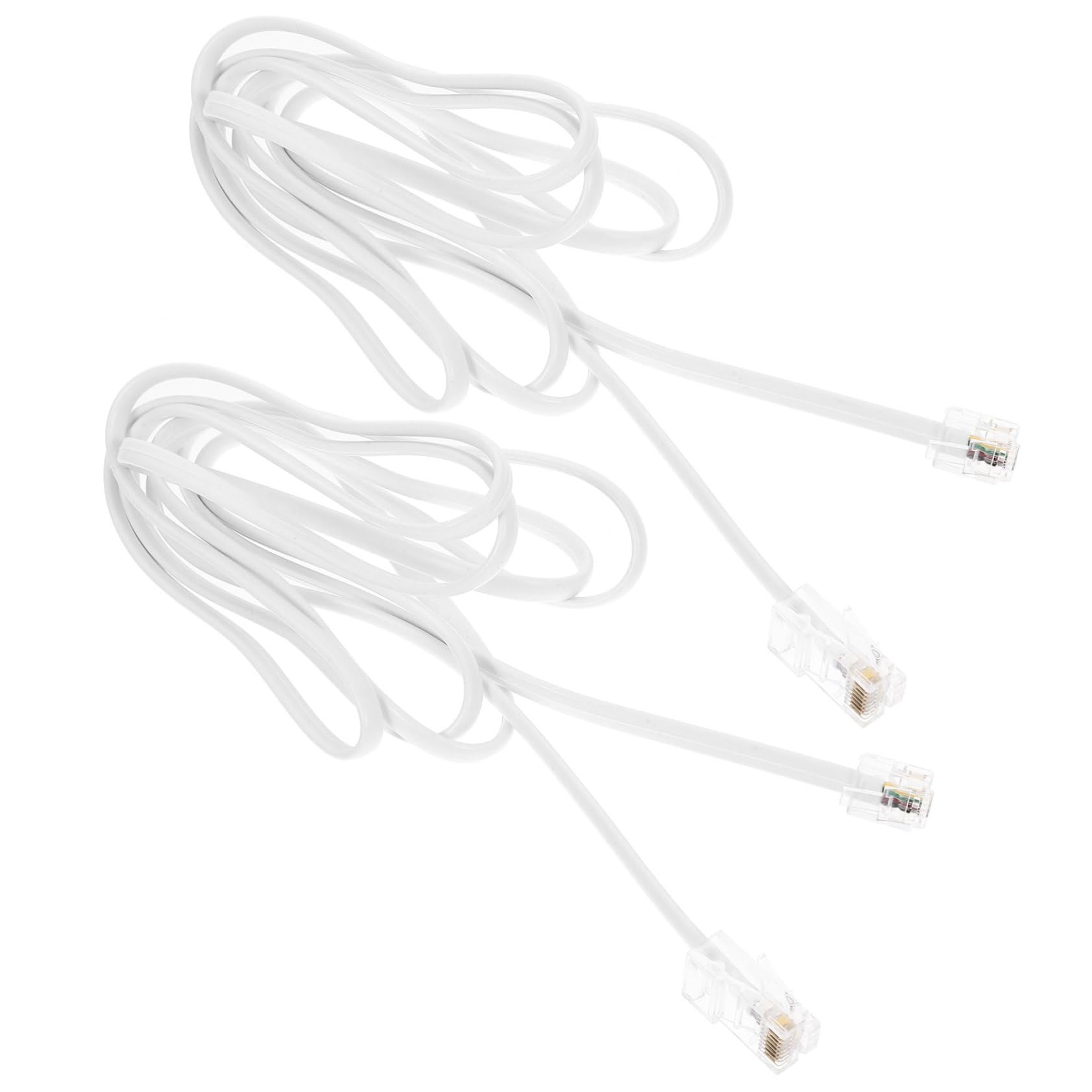 HEMOTON 4 Set Di Adattatori Rj11 Di Qualità Cavo Telefonico A Ethernet Connettore Facile Da Usare 2 Pezzi * 4
