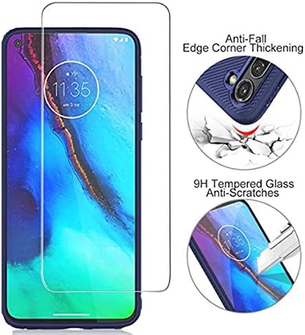 Miniatura 3 de VIESUP Protector de pantalla de vidrio templado para Motorola Moto G Stylus 2020, vidrio templado de dureza 9H antiarañazos HD para Moto G Stylus