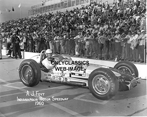 Schneider Electric 1960 INDY 500 AJ FOYT OFFY RACE CAR AUTO RACING 8X10 PHOTO INDIANA SPEEDWAY