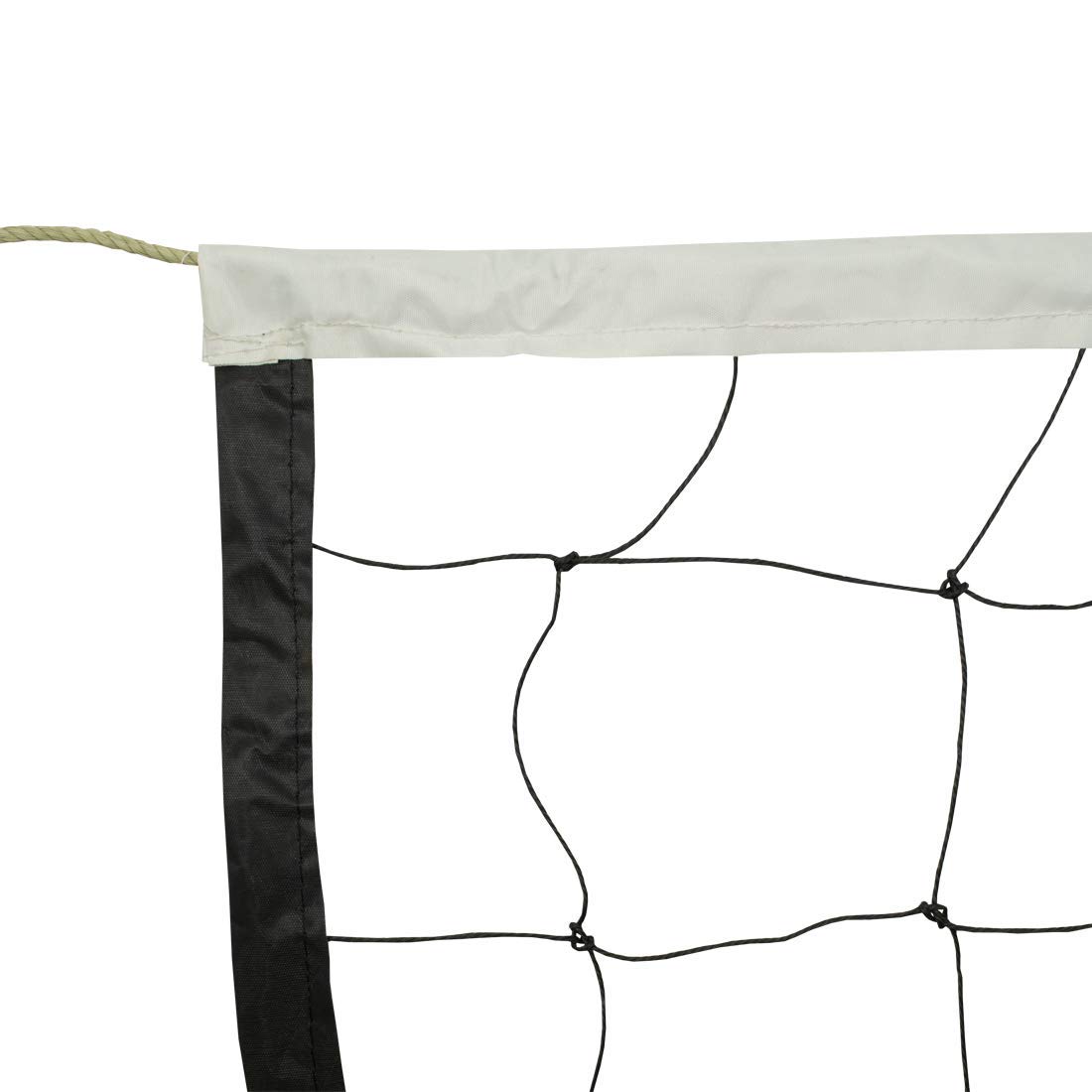 Triumph Kay Kay Volley Ball Net VB102-T Nylon Black with 4 Side Tetron Tape and Both Side Nylon Rope 10 Mesh (with Carry Bag)
