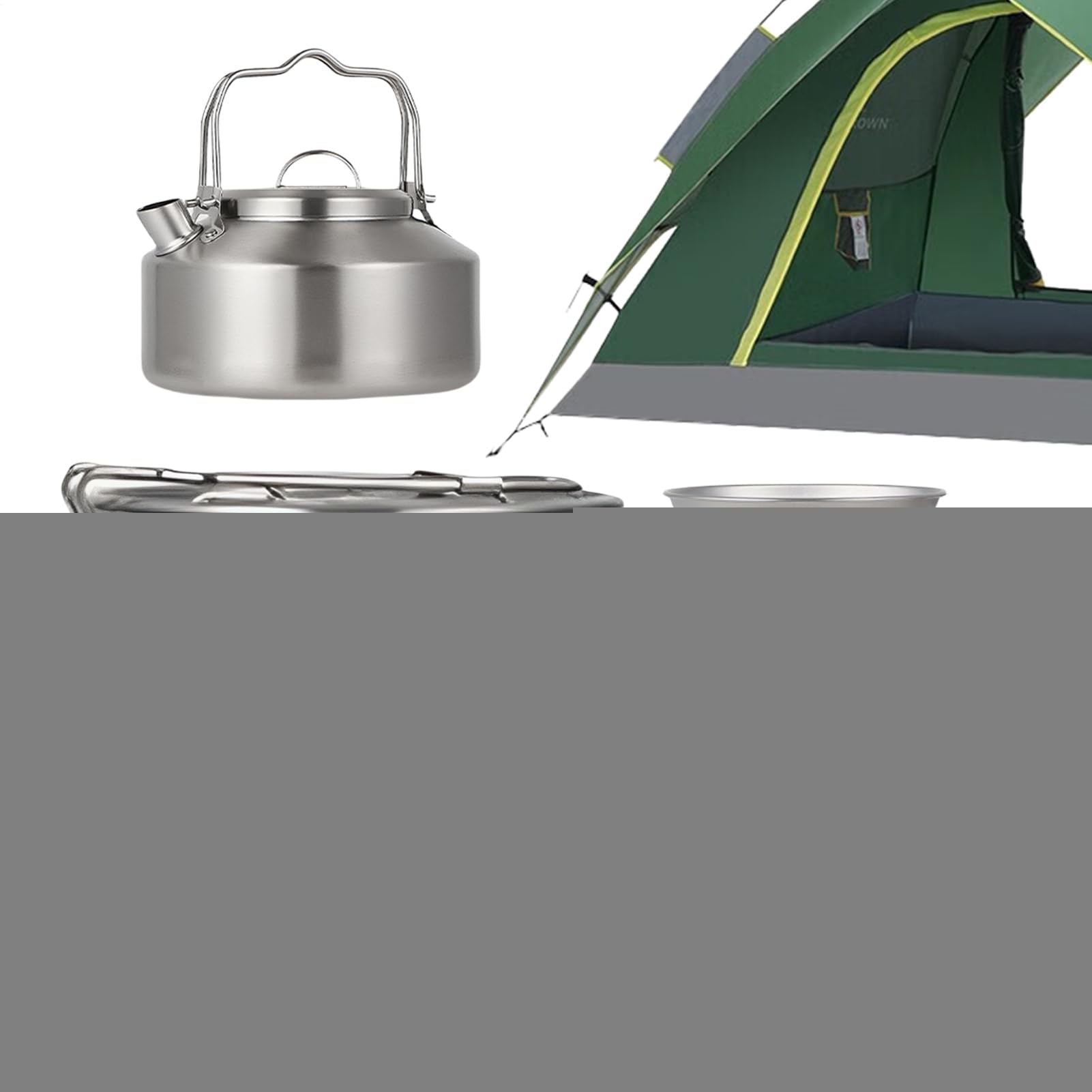 Set da cucina da campeggio, set di pentole da campeggio, attrezzatura di sopravvivenza per adulti, famiglia, viaggi, escursioni, picnic, avventura in giardino