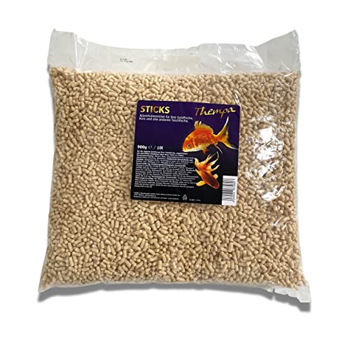 Teichsticks Premium 10L / 900g Fischfutter für Goldfisch, Koi, Teichfische, Pond Sticks Koifutter Gold-Fischfutter für den Gartenteich ohne Wassertrübung