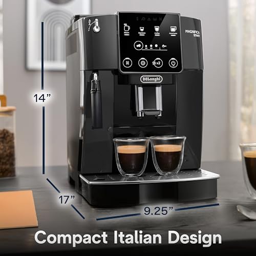 De'Longhi Magnifica Start Automatic Espresso Machine with Manual Milk Frother & Built in Grinder - 3 One-Touch Recipes, Easy-to-Clean, Home Barista Coffee Maker for Lattes, Cappuccino, Iced Coffee - Image 3