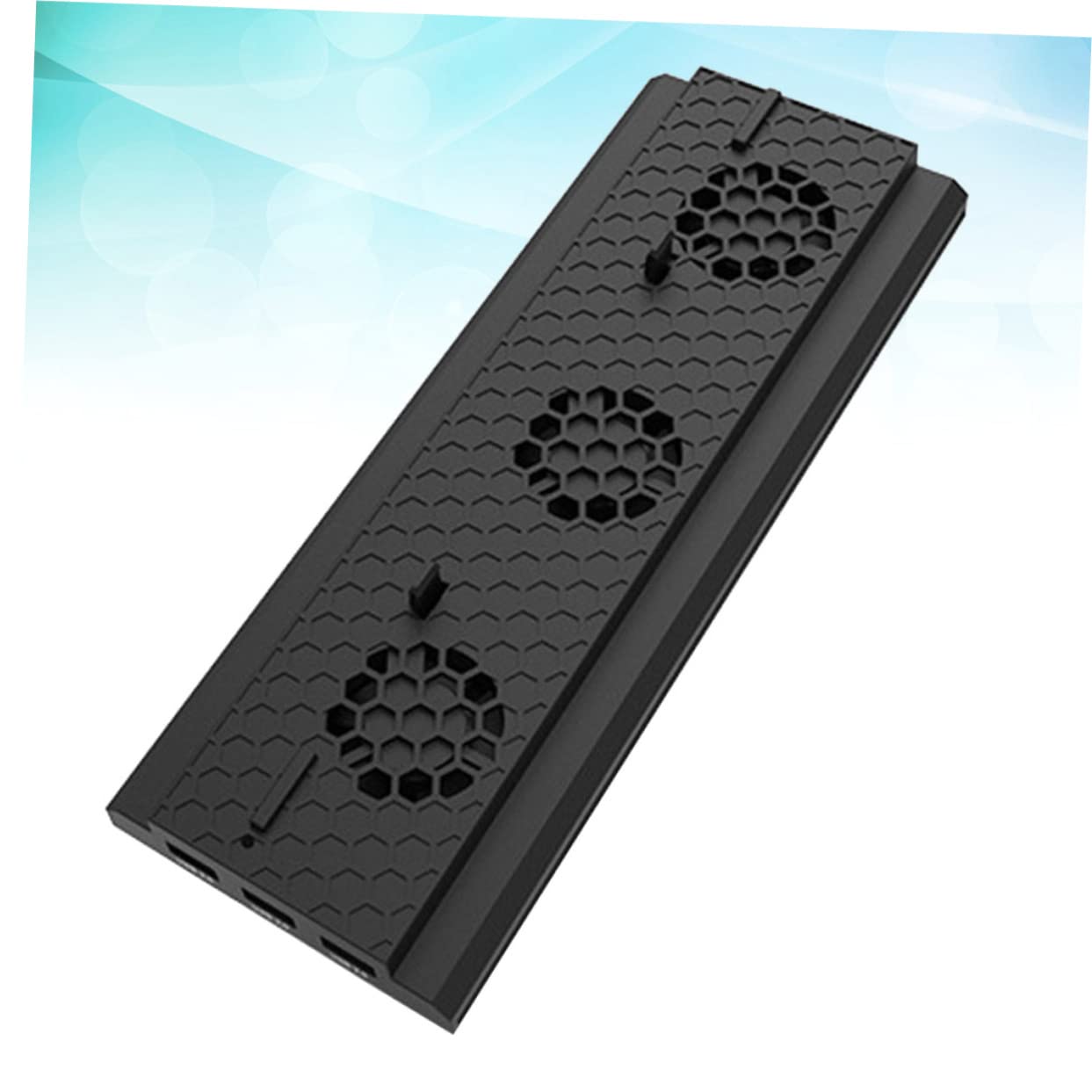 Supporto Verticale Per Raffreddamento Console Di Gioco Con Ventole Tripla Hub Usb Tre Porte e Controllo Della Temperatura Compatibile Con Nero