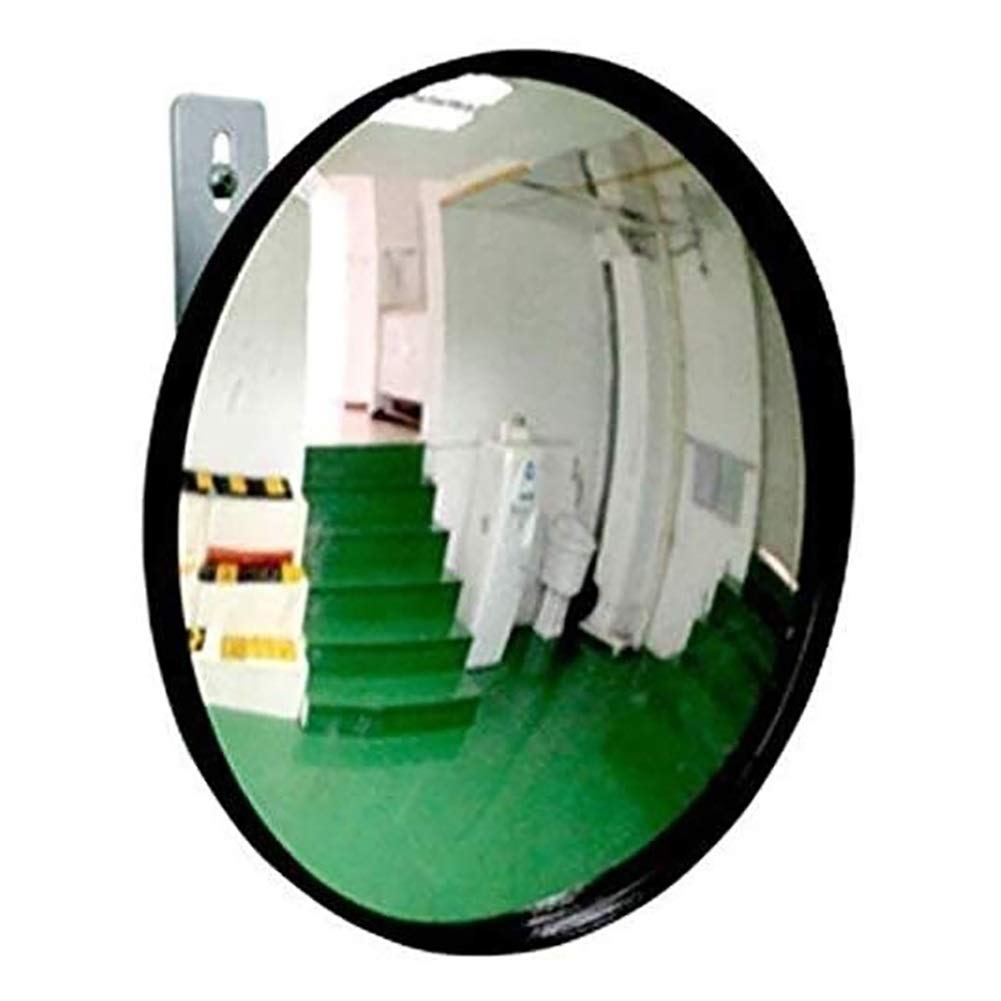 Specchio Convesso, Specchio per Traffico, Specchio angolare con Campo visivo Ampio e Leggero, Telaio in PP Rotondo, specchietti per Angoli ciechi (Un Colore 60 cm)