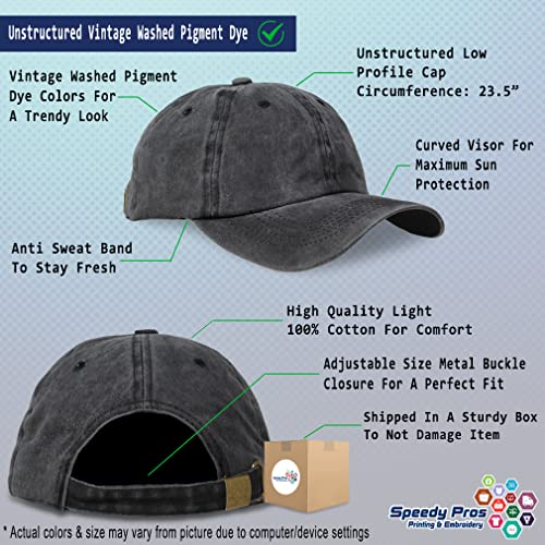 Soft Washed Baseball Cap Custom Personalized Text Cotton Dad Hats For Men & Women Buckle Closure Black #TOP1