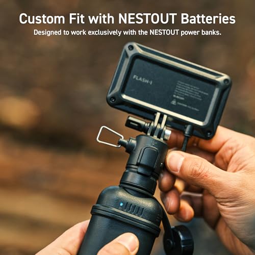 Cargador portátil ELECOM NESTOUT 15000mAh con luz LED miniatura 4