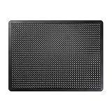 Deflecto Bubble Surface Anti-Fatigue Standing Floor Mat, Rubber, 1/2", Rectangle, Beveled Edge, 24"