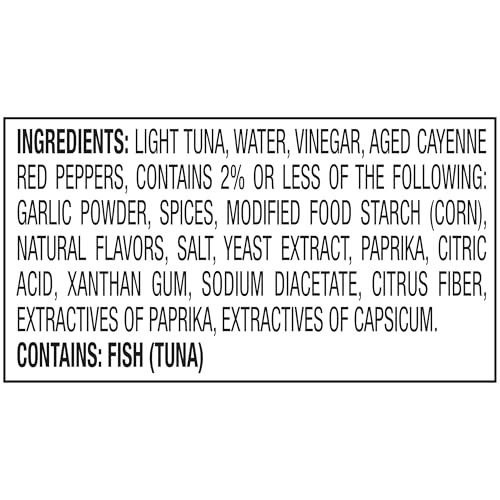Image of StarKist Tuna Creations BOLD Hot Buffalo, 2.6oz Pouch, 12-Pack | 15g Protein Per Serving, Wild Caught, Shelf Stable Seafood, Gluten Free, No Draining, Ready to Eat for Salads, Sandwiches