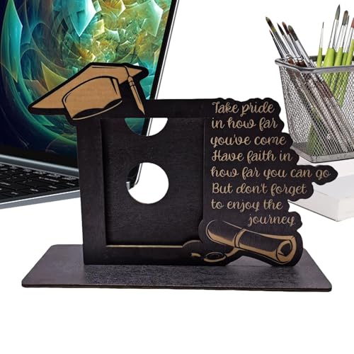 Generico Graduation Photo Frame - Class of 2025 Wooden Display, Stand réglable pour bureau | College décoratif