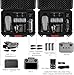 Hard Case for DJI Air 3S/Air 3 - Waterproof Carrying Cases, Portable Storage Bag Fits for DJI Fly More Combo, RC 2/RC-N2/RC-N3 Controller, Batteries, Charger, Cables, Accessories (Only Black Case)