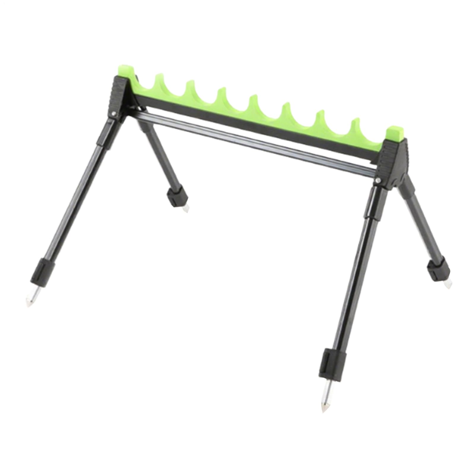 Soporte telescópico para caña de pescar de 12 ranuras para camping 8
