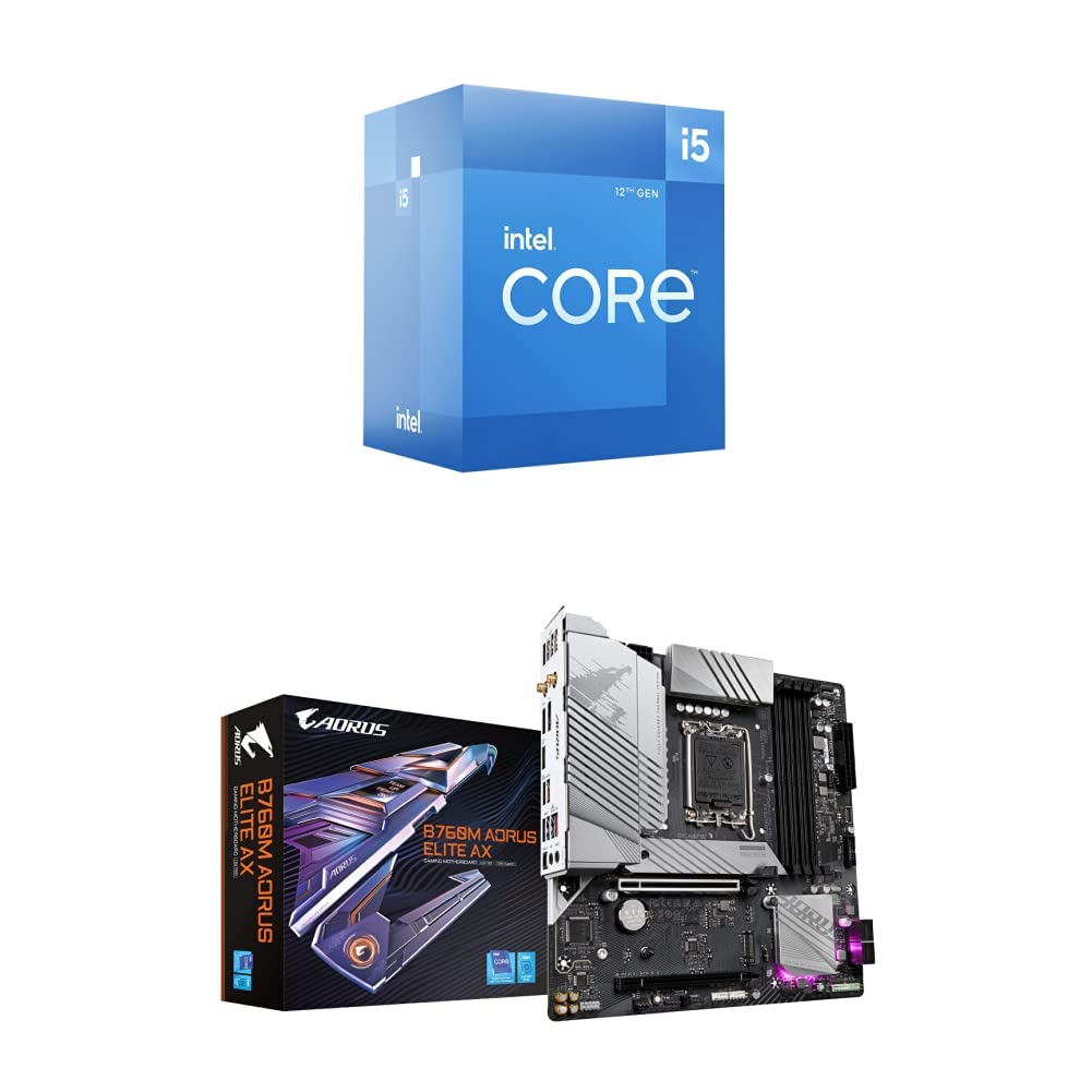 Amazon.com: Intel Core i5 Core 12400F + GIGABYTE B760M AORUS Elite