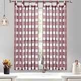 cocinas rusticas de rancho Diseño: las cortinas pueden hacer que tu habitación sea más cálida y elegante. El color puro y la cuadrícula son adecuados para la mayoría de estilos de habitación, decoración perfecta para tu salón, dormitorio, comedor, baño, cocina, oficina o cualquier espacio de ventana.