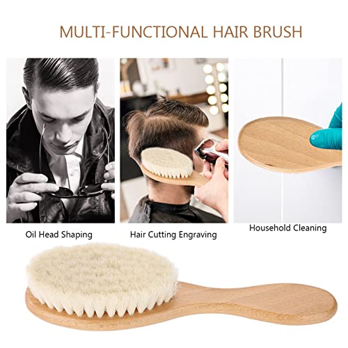 Hair Cleaning Brush, Hair Brush for Women Men Wool Hair Brush - Image 2
