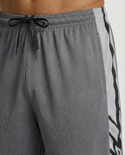 Image of Real Essentials 5 Pack: Men's 9 inch Mesh Shorts - Athletic Gym, Workout, Basketball, Running, Casual Lounge Activewear Pockets