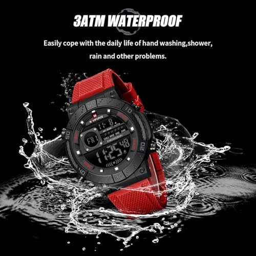Image of NAVIFORCE NF9241T Dominant Multifunctional Silicone Strap Sport Digital Watch