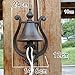 Skipdr Decorative Doorbell Retro Nostalgic Cast Iron Doorbell Hand Bells Creative Iron Garden Courtyard Pastoral Style Decoration,Practical Tool