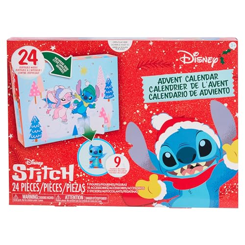 Evita el aburrimiento navideño con el calendario adviento Stitch Disney de 24 figuras Just Play