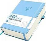 Hoci Poci Lined Journal Notebook, 400 Pages Thick Journal for Writing, A5 Hardcover Leather Notebook with 100Gsm College Ruled Paper for Women Men Work Note taking, 5.8" x 8.4", Purple