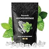 100g Mentholkristalle - 100% Natürlicher Menthol aus Japanischer Minze - Intensiver Kühl- und Erfrischungseffekt für Sauna, Aromatherapie & Inhalation, Aromholik®