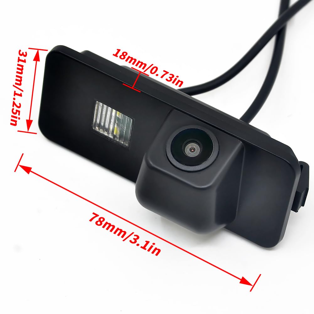 Auto Wayfeng WF® AHD Fisheye Telecamera posteriore per veicolo per VW GOLF V GOLF 5 SCIROCCO EOS LUPO PASSAT CC PHAETON BEETLE SEAT VARIANT