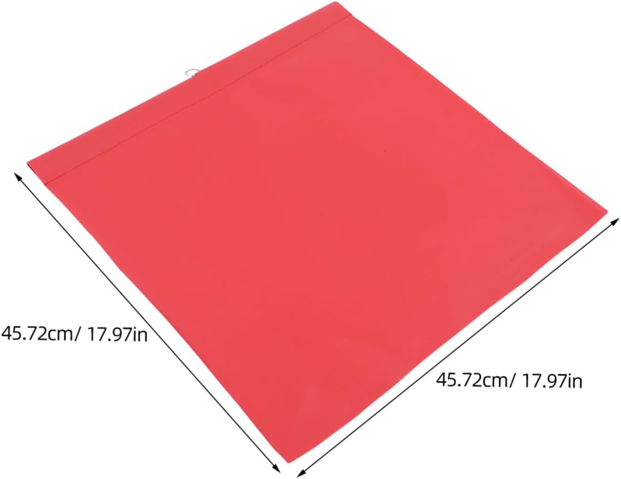 VALICLUD 4pcs Red Safety Warning Flags with Wire Loop for Vehicle and Bike Weatherproof Pvc Trailer Safety Flags Set for Emergency and Temporary Warning Universal Application